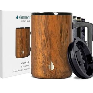 Elemental 16 oz Summit Mug Teakwood